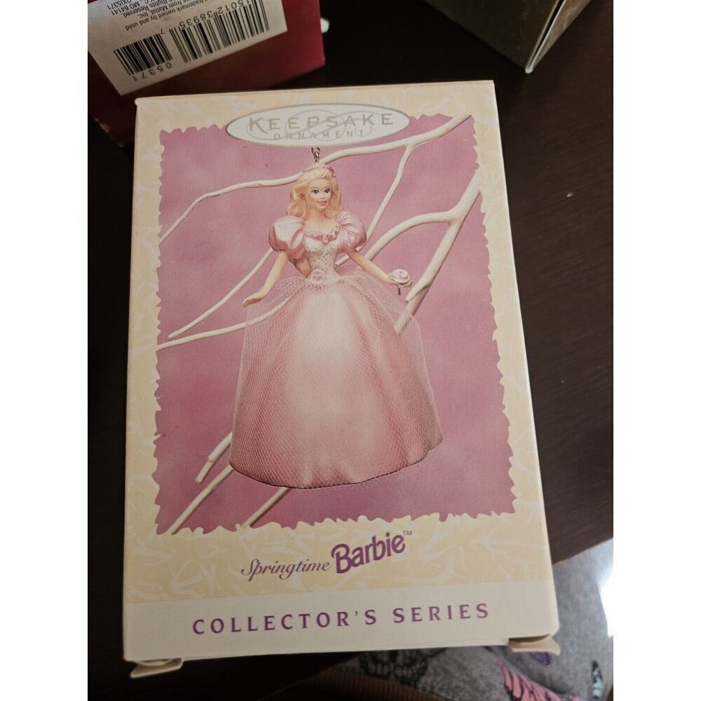 1996 Barbie Springtime Hallmark Keepsake Christmas Tree Ornament CollectorSeries